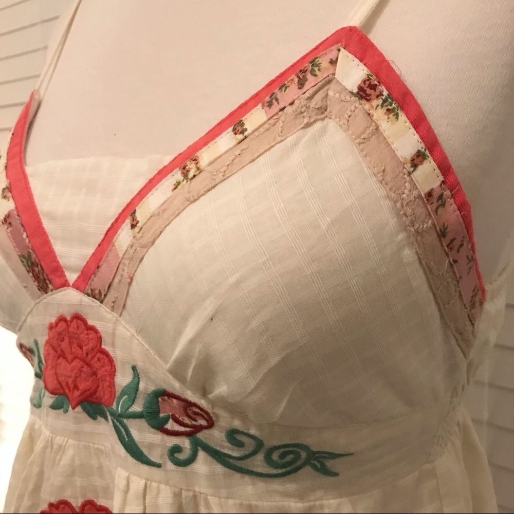 Pura Vida Embroidered Camisole Cotton Top Size Small - Picture 7 of 16